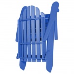 DURAWOOD® Essentials Folding Adirondack Chair - Blue