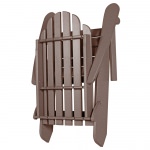 DURAWOOD® Essentials Folding Adirondack Chair - Chocolate