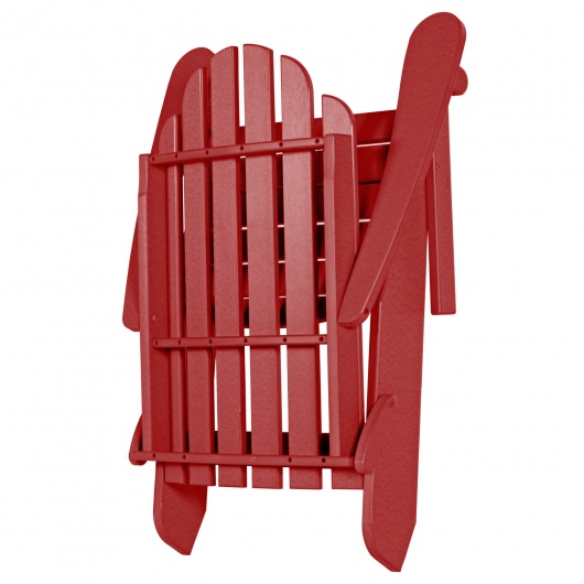 DURAWOOD® Essentials Folding Adirondack Chair - Red