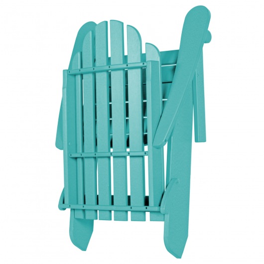 DURAWOOD® Essentials Folding Adirondack Chair - Turquoise