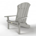 DURAWOOD® Sunrise Adirondack Folding Chair - Gray