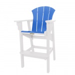 Sunrise High Dining Chair - White and Blue