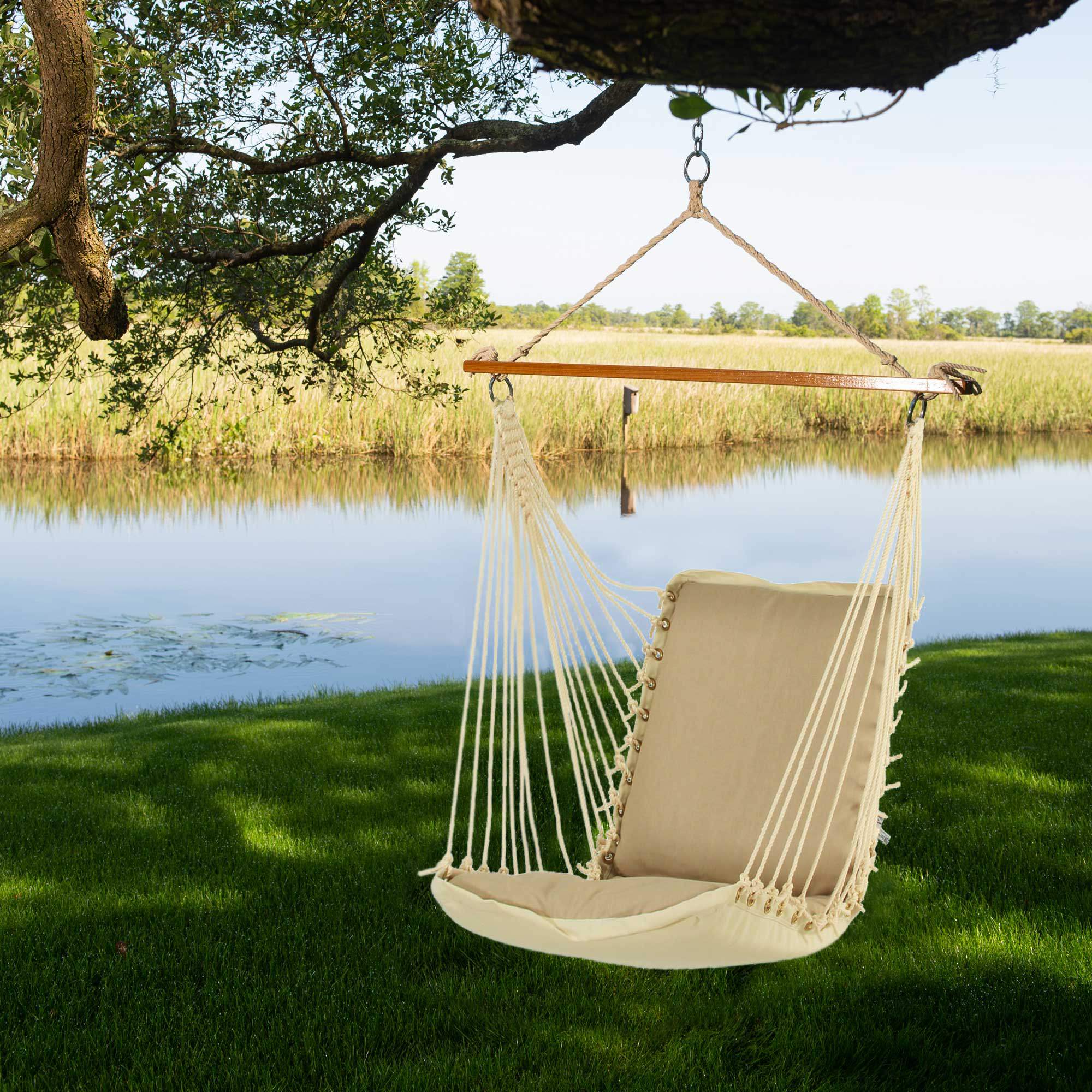 Sunbrella Cushioned Single Swing - Expand Dove, SDOVE