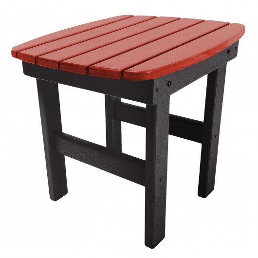 Black and Red Classic Adirondack Side Table