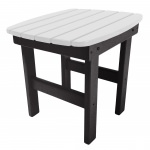 Black and White Classic Adirondack Side Table