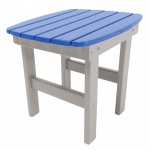 Gray and Blue Classic Adirondack Side Table