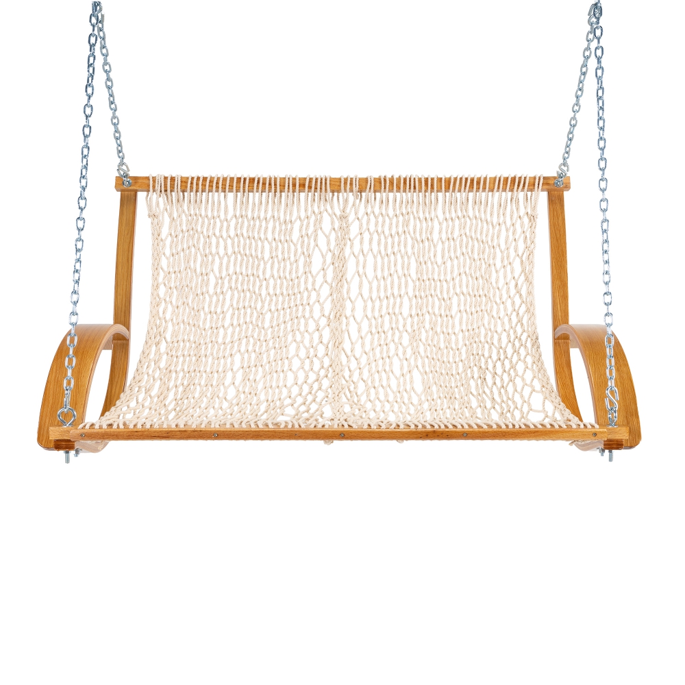DURACORD® Curved Arm Double Rope Swing - Oatmeal
