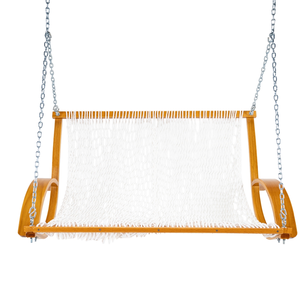 Bent Oak Double DURACORD® Rope Swing - White