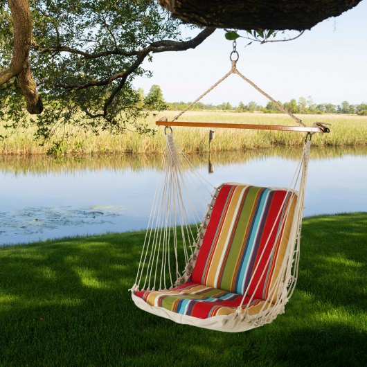 Polyester Cushioned Single Swing - Westport Garden