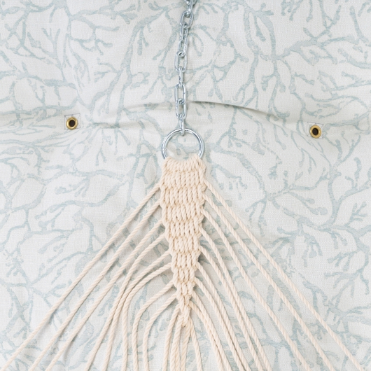 Large Bella Dura Tufted Hammock with Detachable Pillow - Atoll Mist