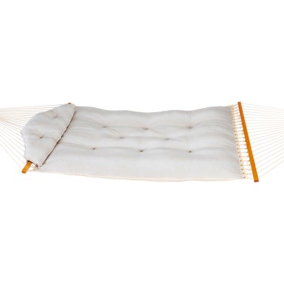 Large Sunbrella Tufted Hammock with Detachable Pillow - Clock Out Cloud