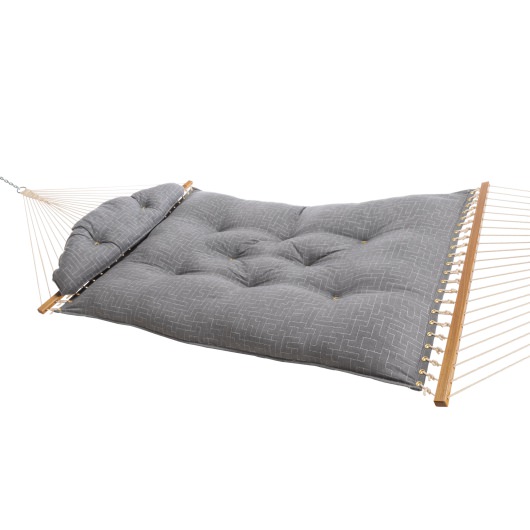 Large Bella Dura Tufted Hammock with Detachable Pillow - Create Smoke