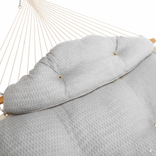 Large Bella Dura Tufted Hammock with Detachable Pillow - Festoon Pewter