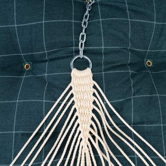 Large Sunbrella Tufted Hammock with Detachable Pillow - Wentworth Juniper