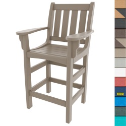 DURAWOOD® Vertical Counter Height Chair with Arms