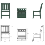 DURAWOOD® Poly Vertical Dining Chair