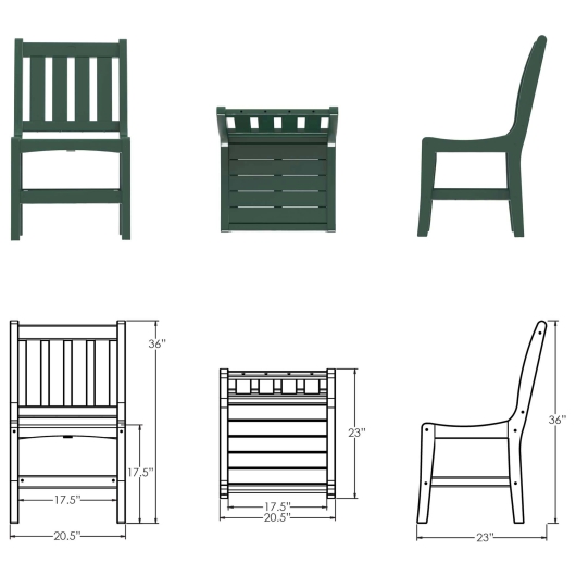 DURAWOOD® Poly Vertical Dining Chair