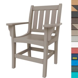 Vertical Dining Chair With Arms