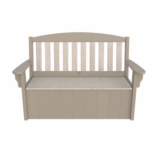 DURAWOOD® Poly Heritage Woodgrain Stowaway Bench