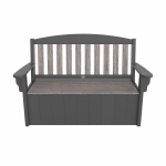 DURAWOOD® Poly Heritage Woodgrain Stowaway Bench