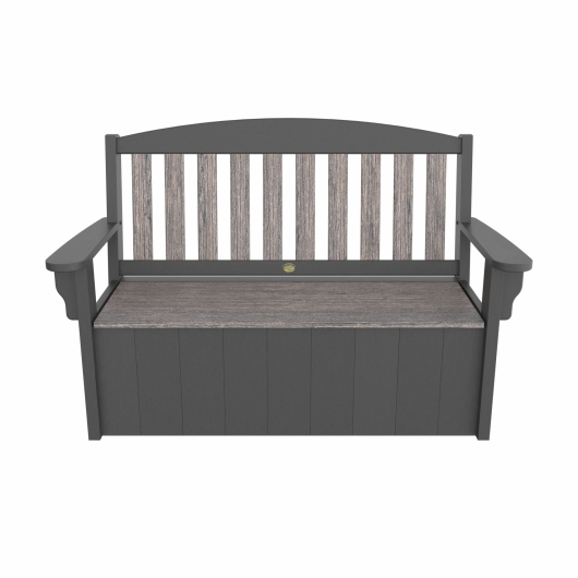DURAWOOD® Poly Heritage Woodgrain Stowaway Bench