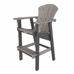 DURAWOOD® Poly Heritage Woodgrain Sunrise Bar Height Chair