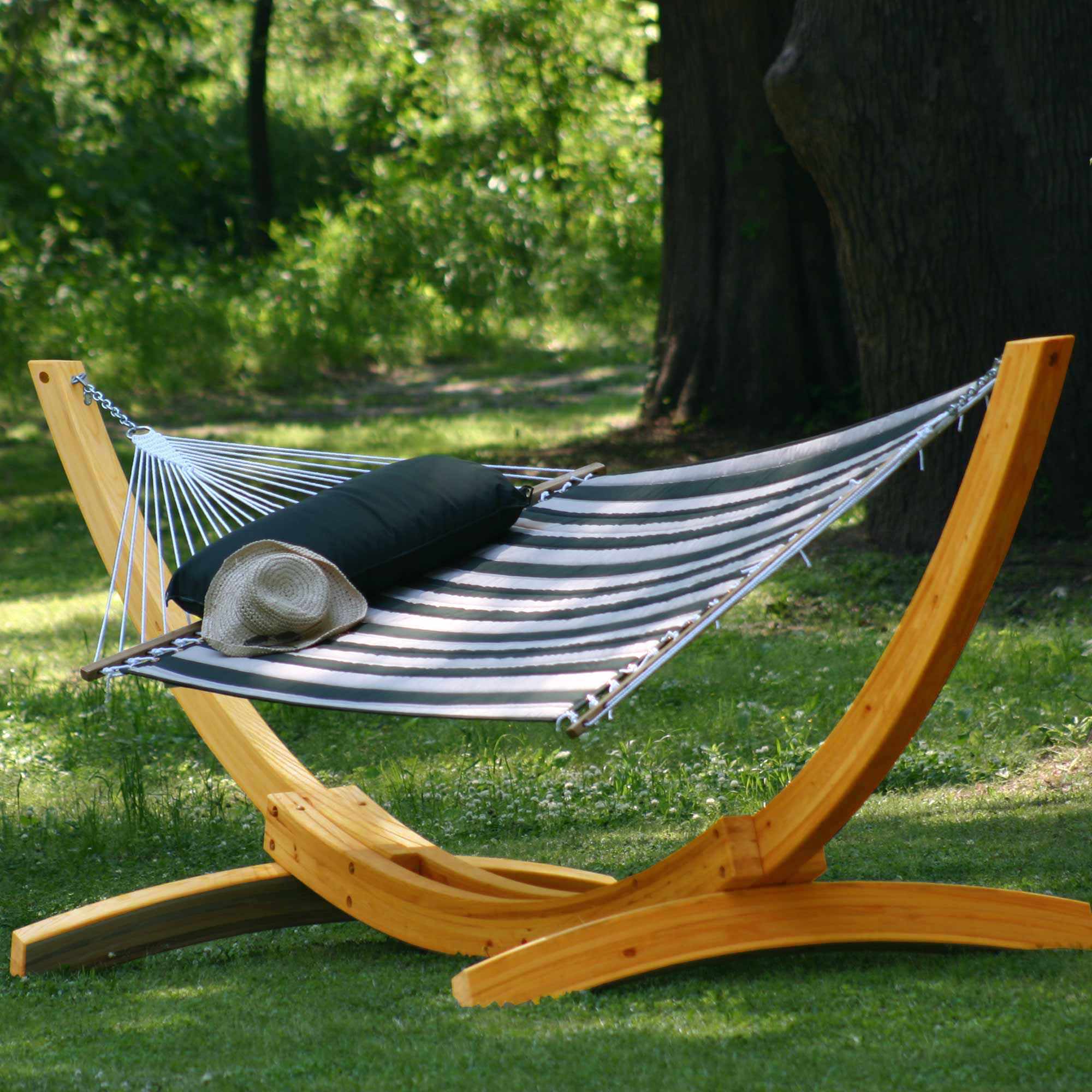 Deluxe Roman Arc Cypress Hammock Stand on Sale | SAR