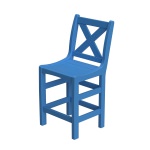 DURAWOOD® Poly Cross Back Counter Height Chair