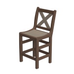 DURAWOOD® Poly Cross Back Counter Height Chair