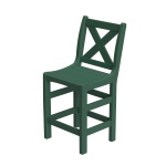 DURAWOOD® Poly Cross Back Counter Height Chair