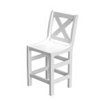 DURAWOOD® Poly Cross Back Counter Height Chair