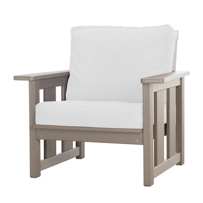 Durawood Deep Seating Club Chair with Sunbrella Cushions
