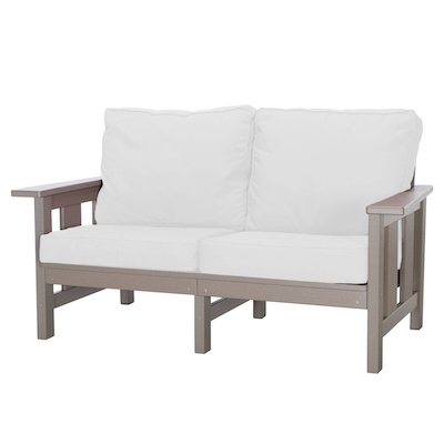 Durawood Deep Seating Love Seat with Sunbrella Cushions